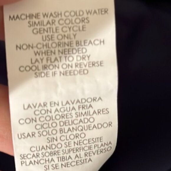 Speechless Navy & Purple Floral Tunic Bell Sleeve Criss-Cross Front Medium NWOT - Picture 11 of 11